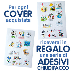 Customized artistic cover for Smartphone subject "Pizza Chef" model with "Book" opening