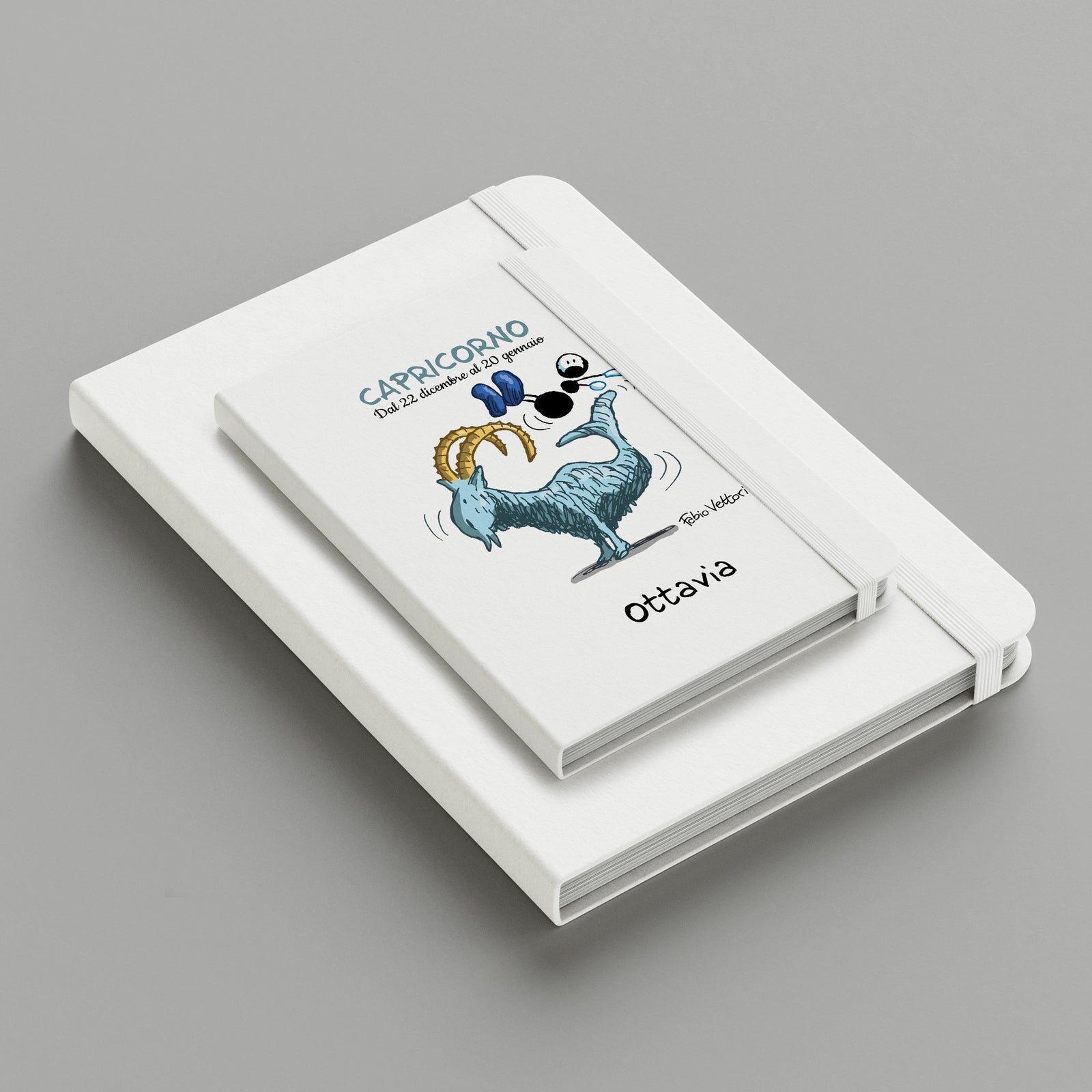 Personalized notebook with the subject "Zodiac - Capricorn"