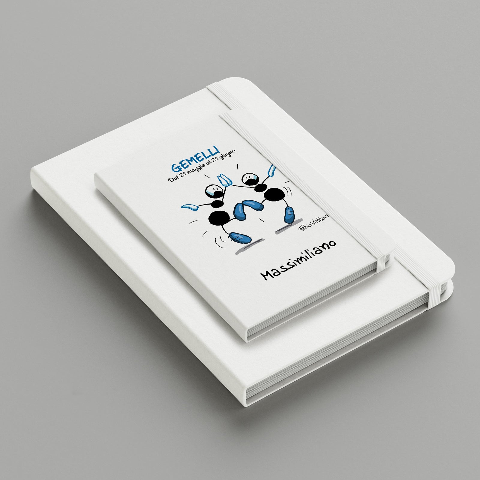 Personalized notebook with the subject "Zodiac - Gemini"