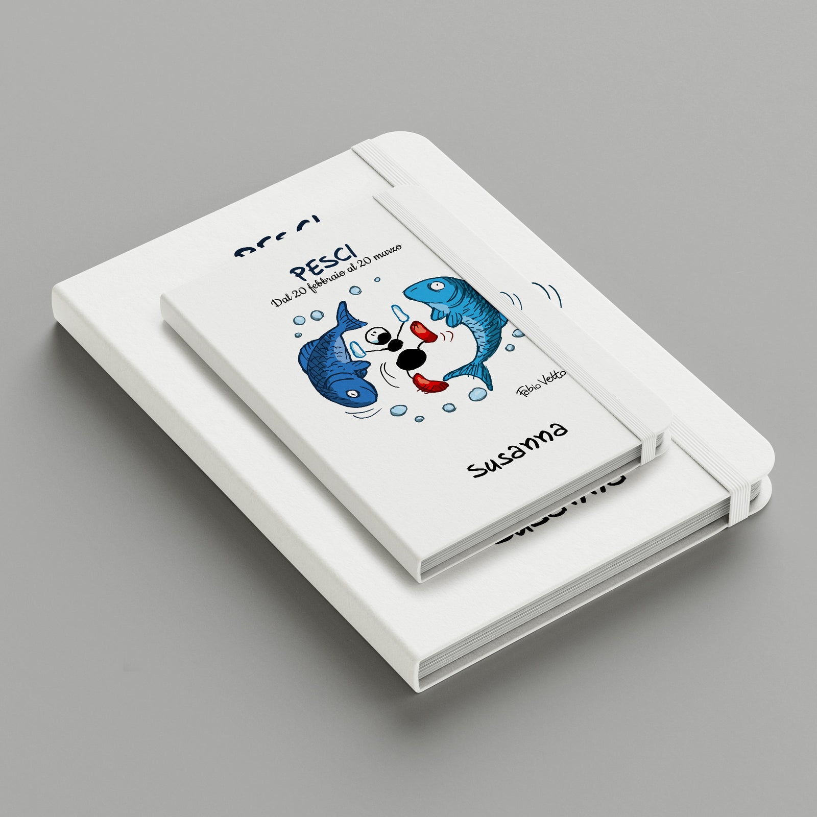 Personalized notebook with the subject "Zodiac - Pisces"