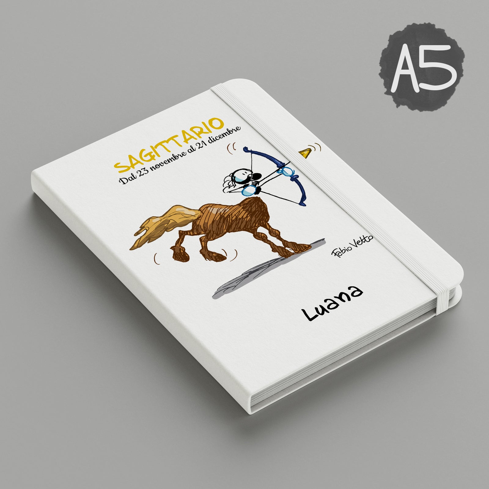 Personalized notebook with the subject "Zodiac - Sagittarius"