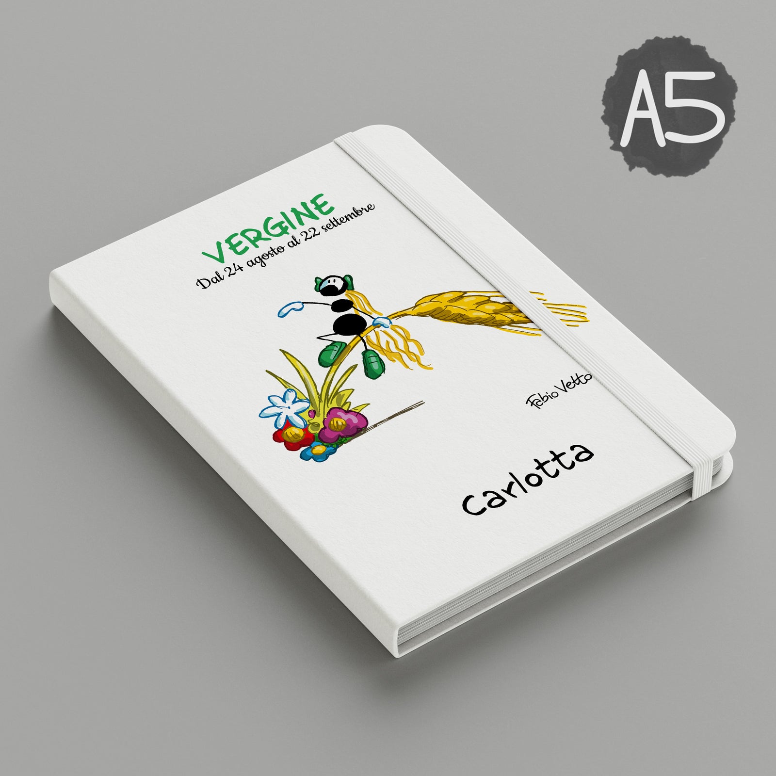 Personalized notebook subject "Zodiac - Virgo"