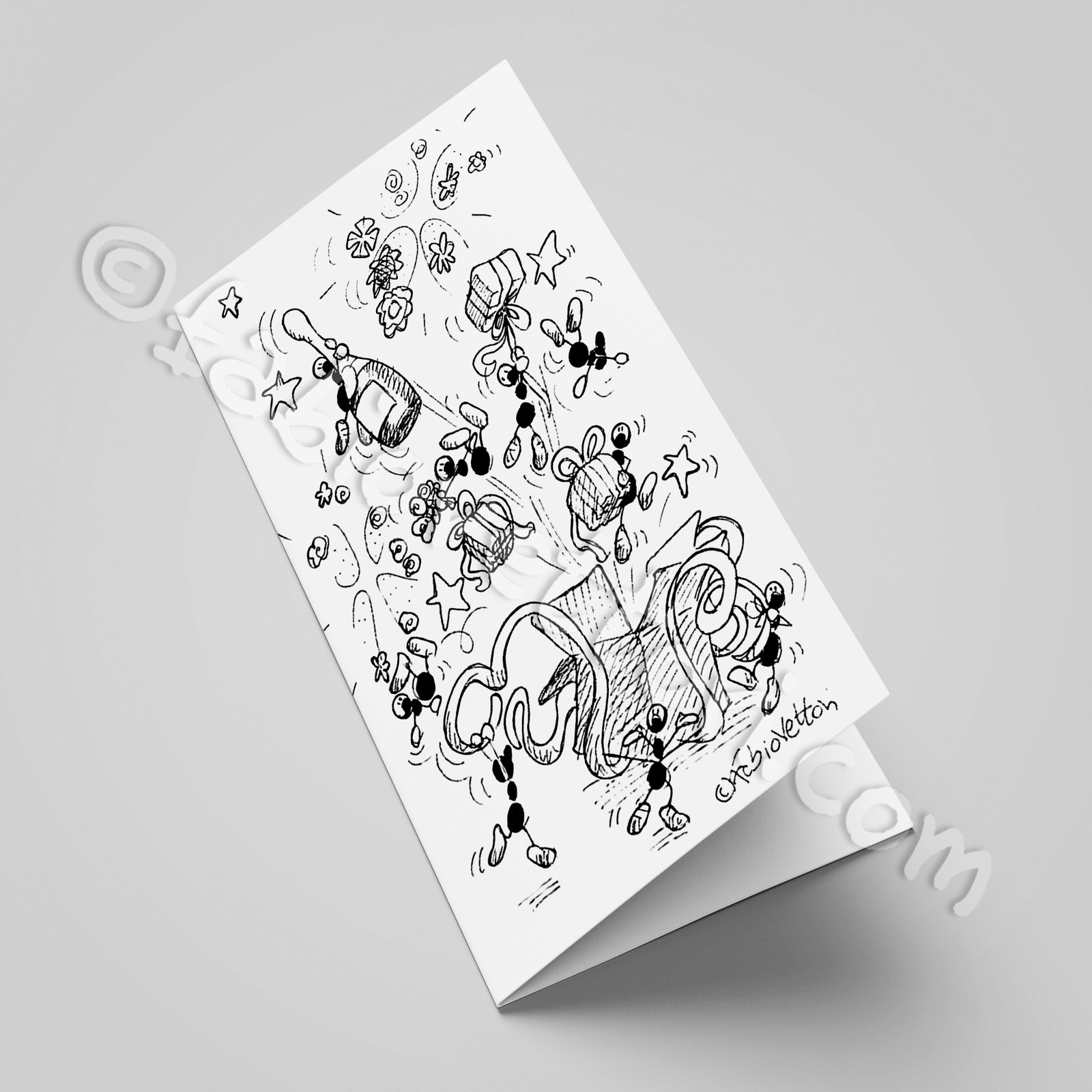 Greeting Card B/W (fv04-65)
