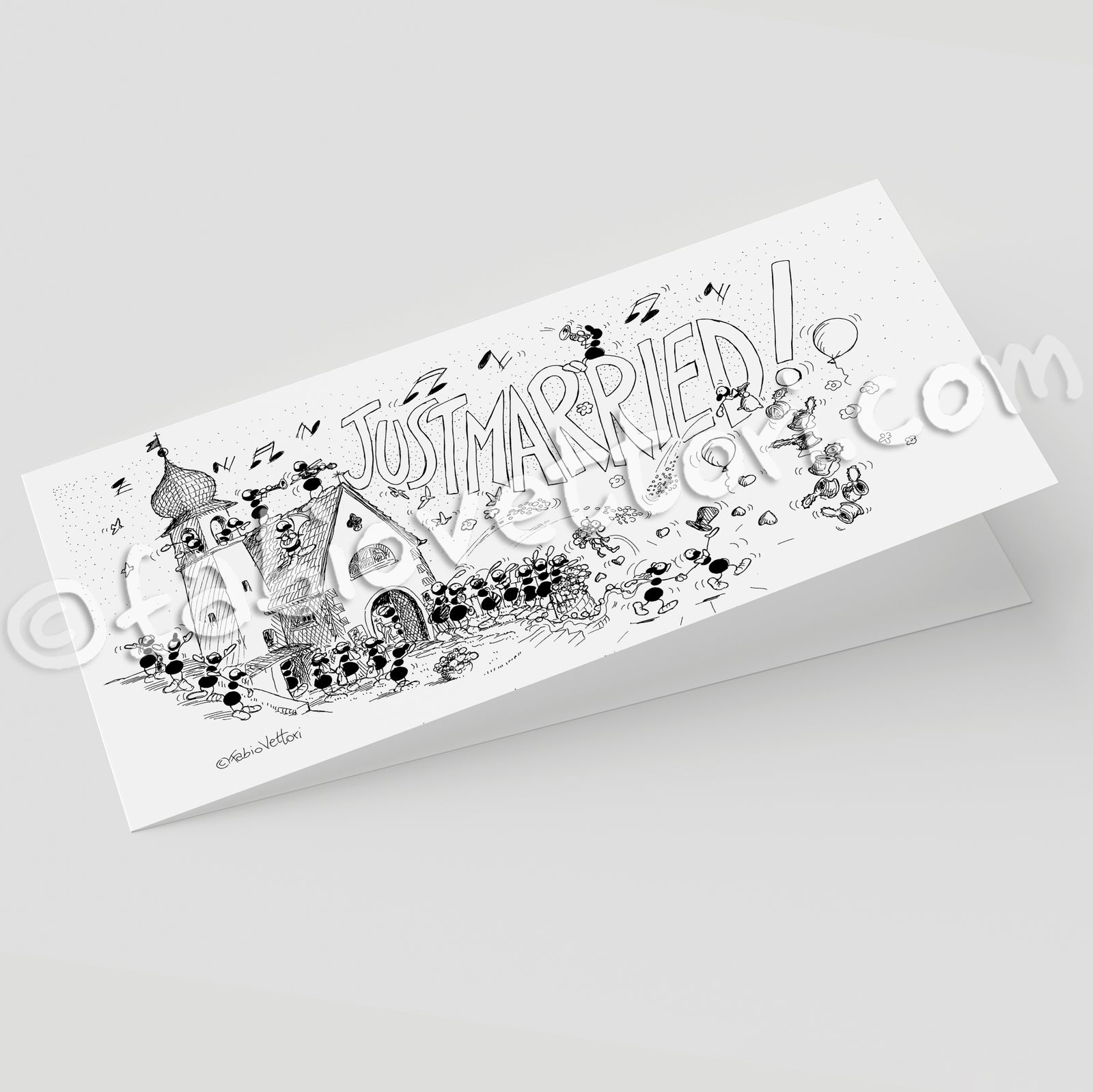 Wedding Ticket B/W (05M)