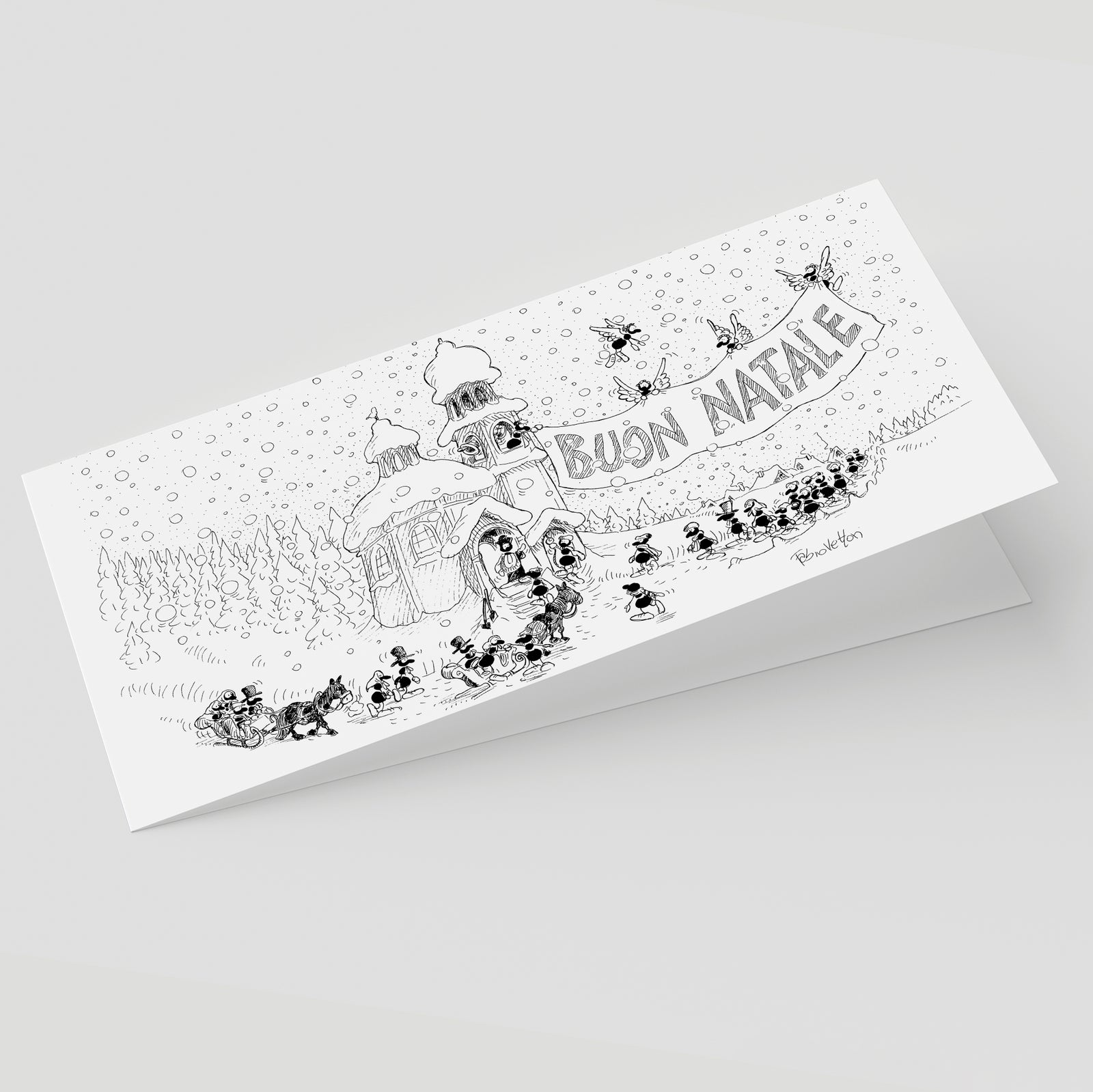 Christmas Card B/W (11N)