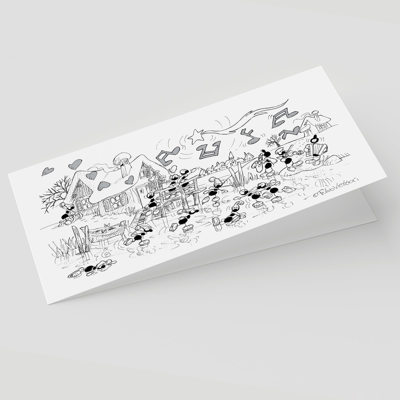 Christmas Card B/W (26NAR)