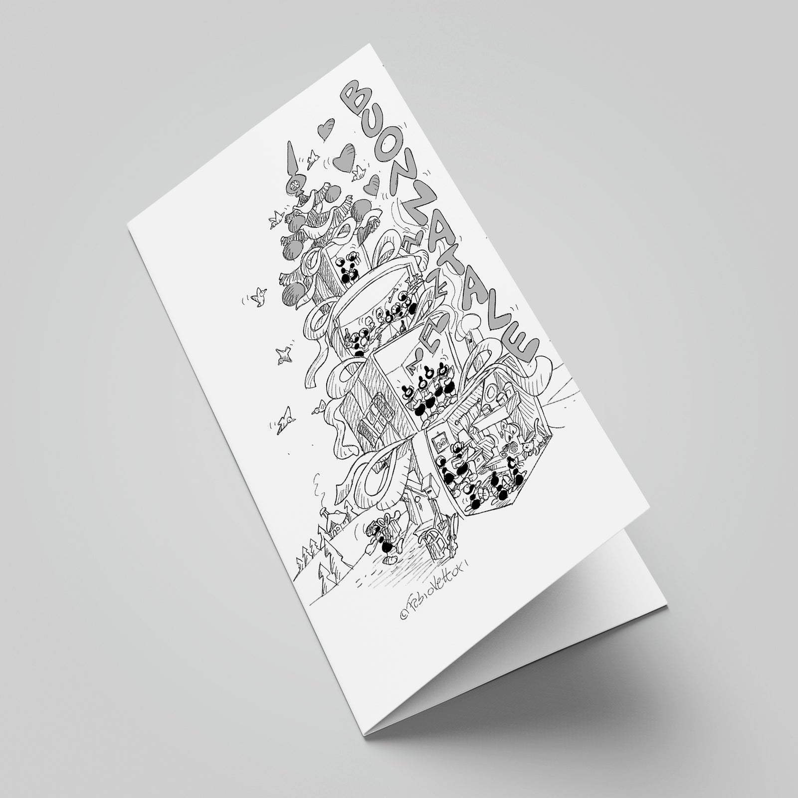 Christmas Card B/W (30NAR)
