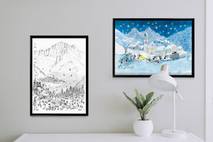 Poster "Lake Carezza" 35x50cm