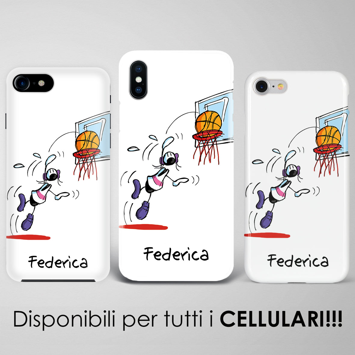 Basketball Personalized Artistic Smartphone Case (Female)