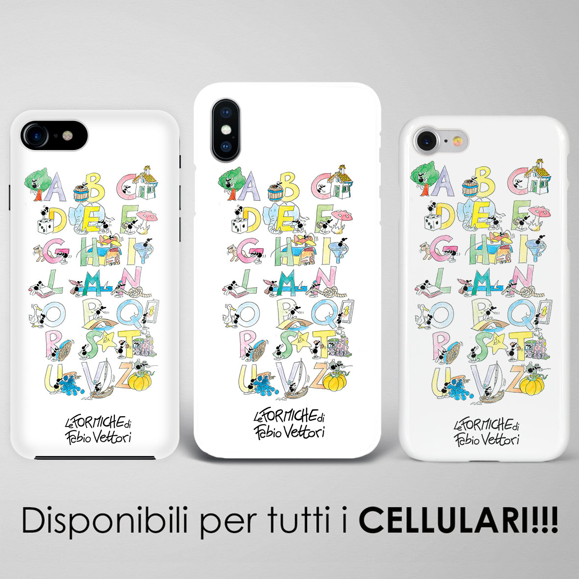 Artistic cover for Smartphone subject "Alphabet"