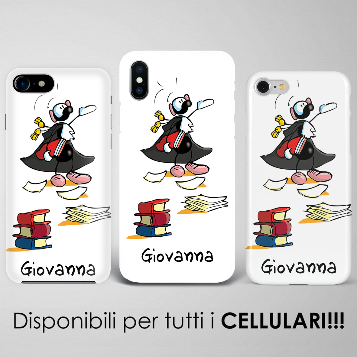 Cover artistica per Smartphone Personalizzata Avvocato (Femmina)