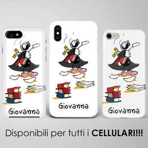 Cover artistica per Smartphone Personalizzata Avvocato (Femmina)
