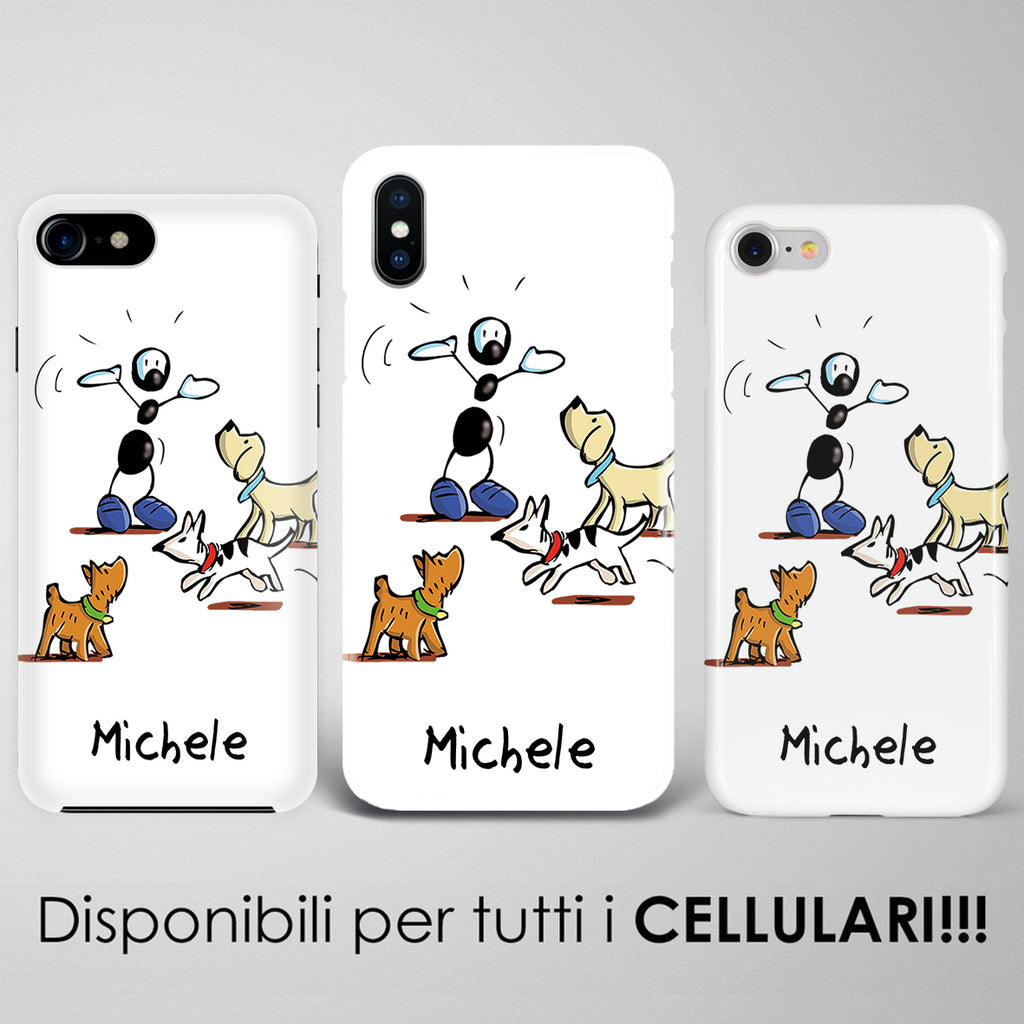 Cover artistica per Smartphone Personalizzata Cani (Maschio)
