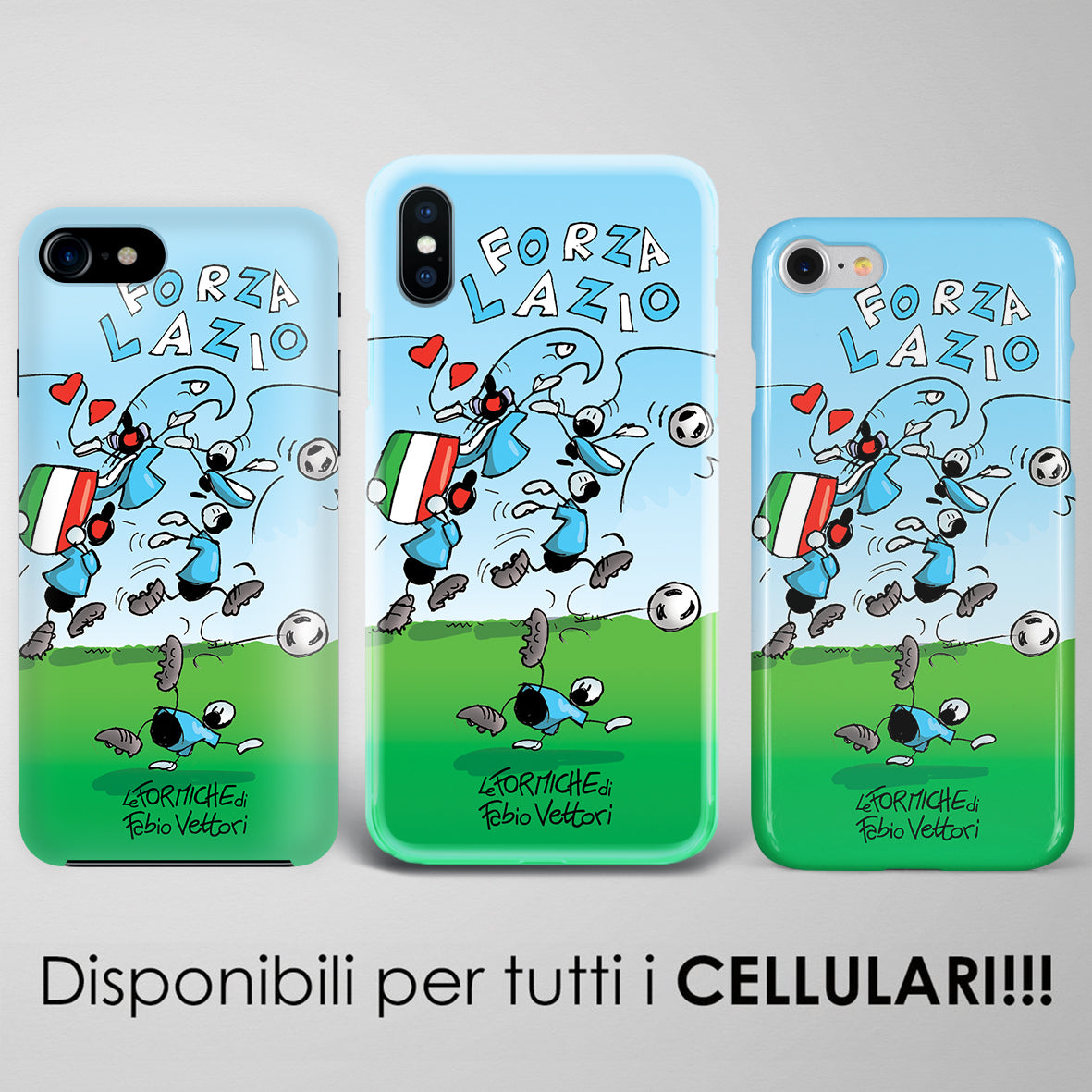 Artistic cover for Smartphone subject "Forza Lazio"