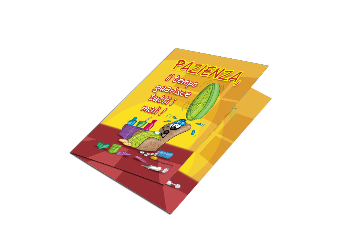 Biglietto D'Auguri 192 Con Busta - Carta Lisa 300g/m² - Interno Vuoto Per Messaggio Personalizzato
