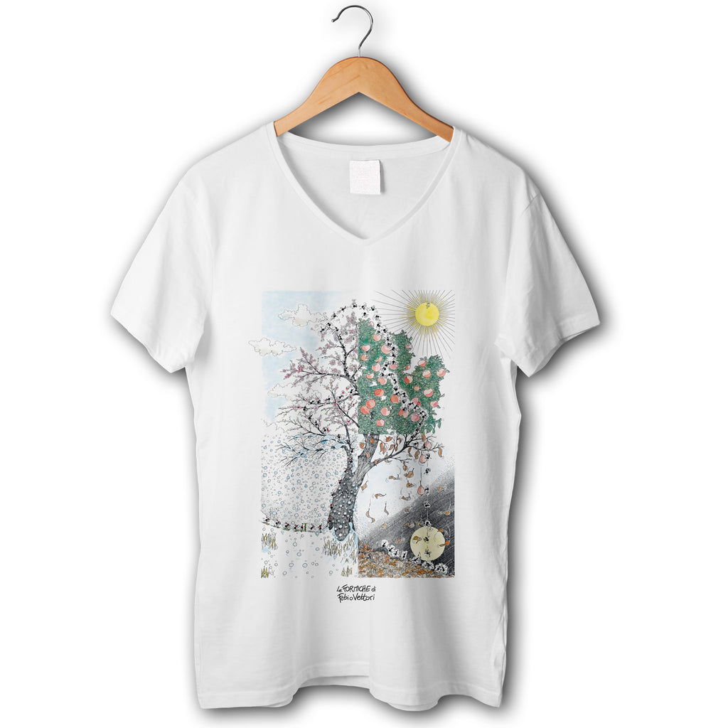 T-shirt donna elasticizzata "4 Stagioni"