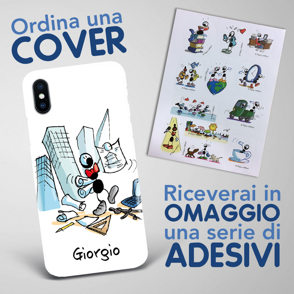 Cover artistica per Smartphone Personalizzata Architetto (Maschio)