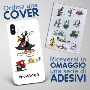 Cover artistica per Smartphone Personalizzata Avvocato (Femmina)