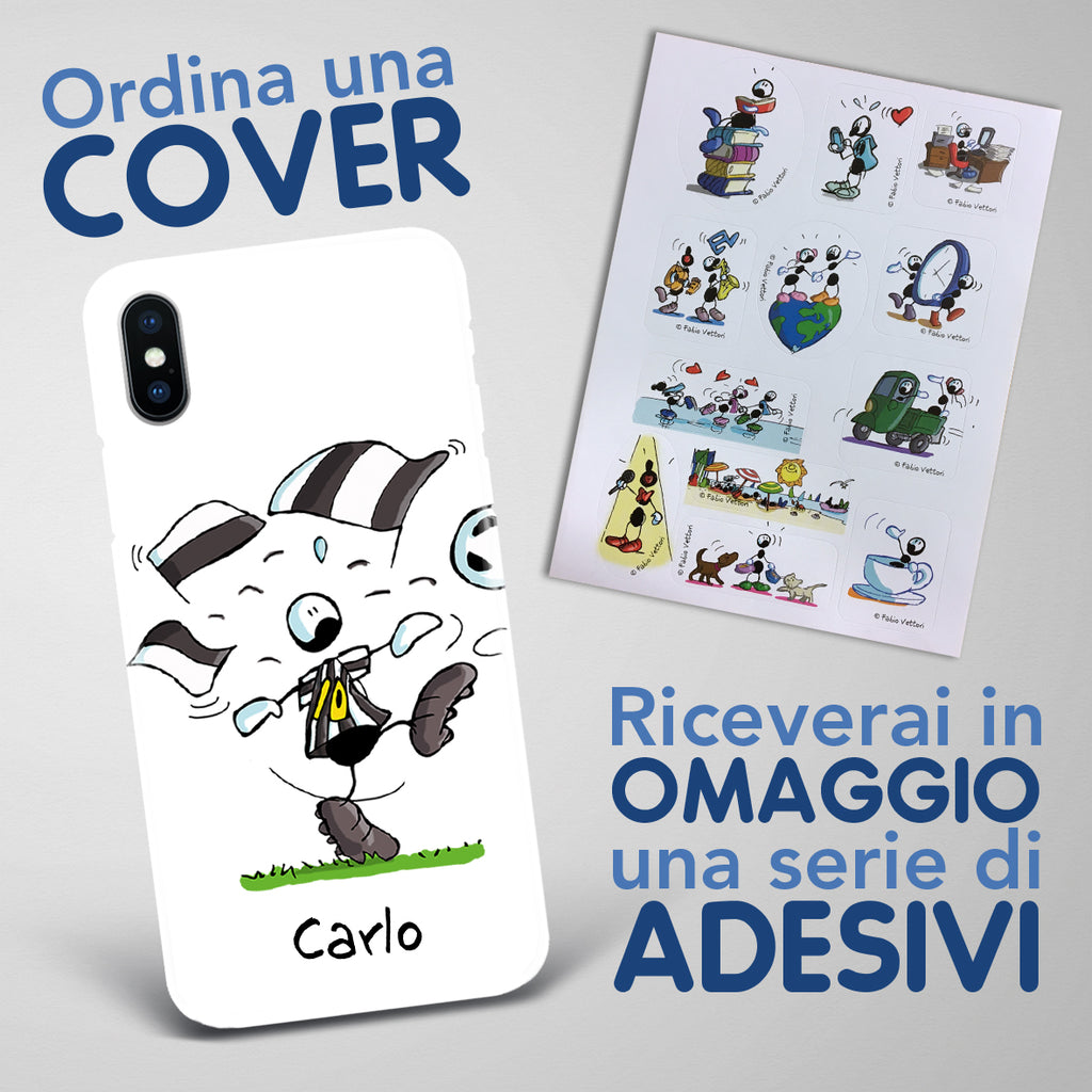 Cover artistica per Smartphone Personalizzata Bianconero