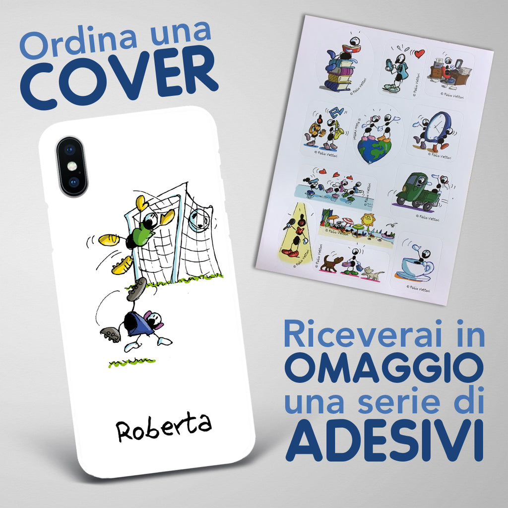 Cover artistica per Smartphone Personalizzata Calcio (Femmina)