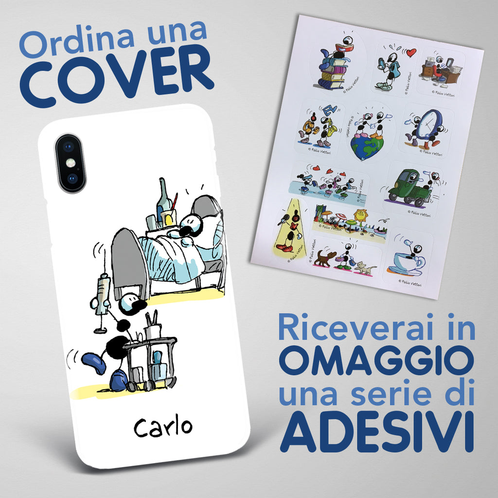Cover artistica per Smartphone Personalizzata Infermiere (Maschio)