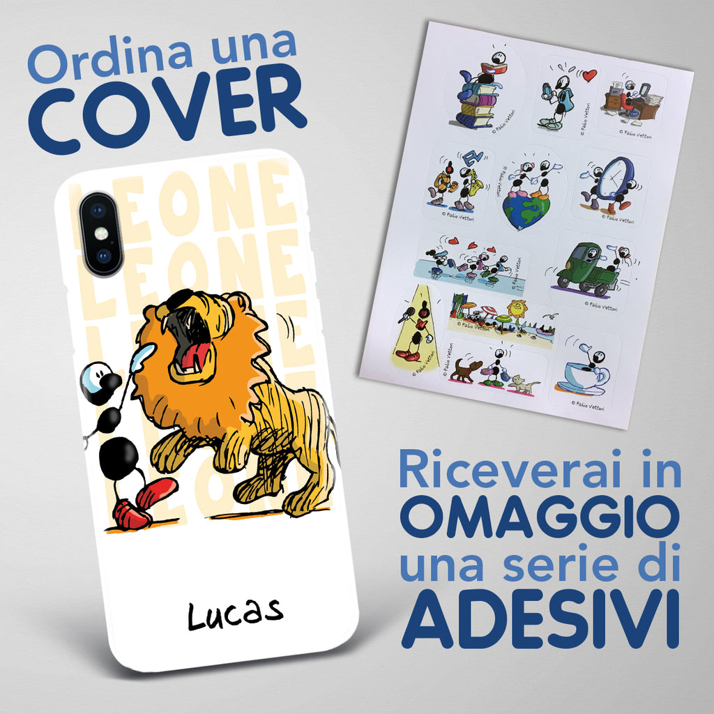 Cover artistica per Smartphone Personalizzata Leone