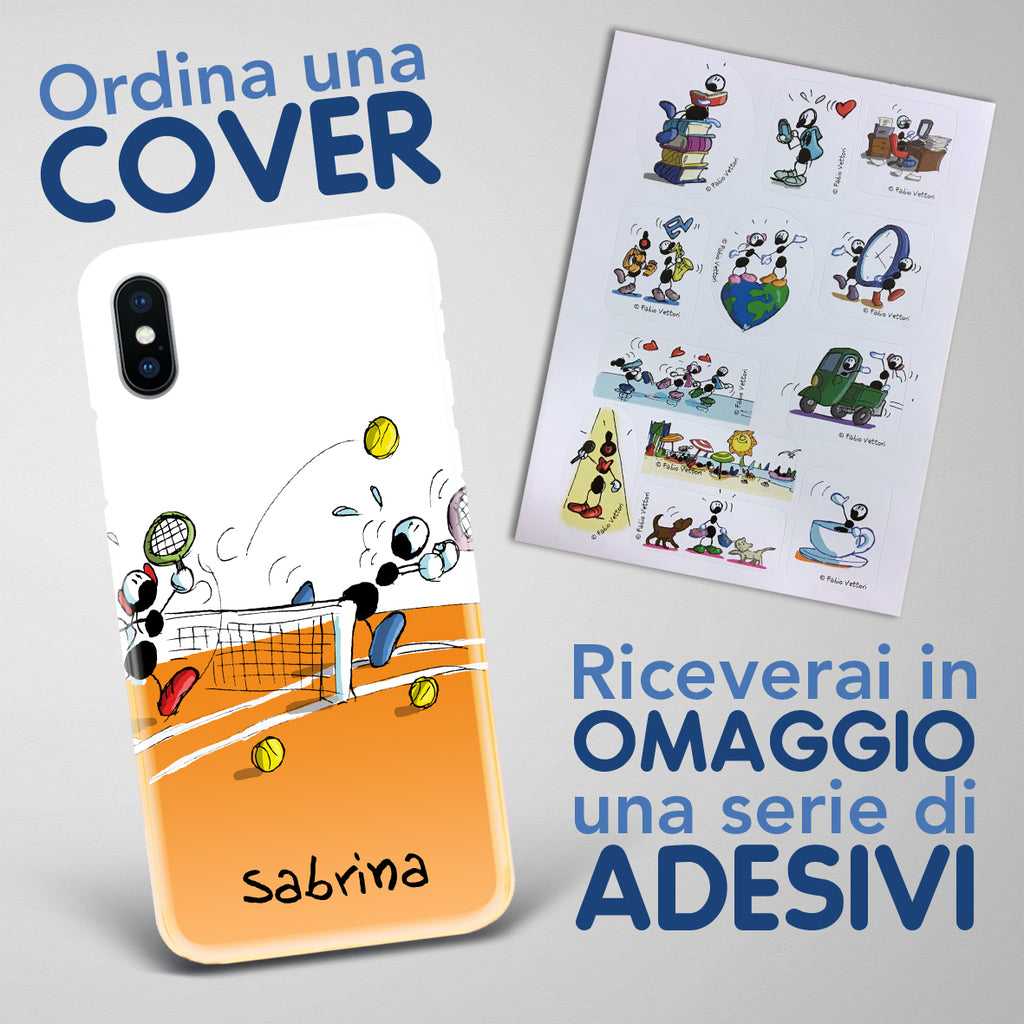 Cover artistica per Smartphone Personalizzata Tennis