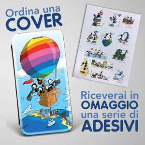 Artistic cover for Smartphone subject "Balloon" model with "Book" opening