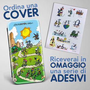 Cover artistica per Smartphone soggetto "Mountain Bike" modello con apertura "a Libro"