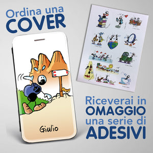 Customized artistic cover for Smartphone subject "Climber" model with "Book" opening
