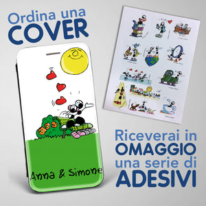 Customized artistic cover for Smartphone subject "Serenade" model with "Book" opening