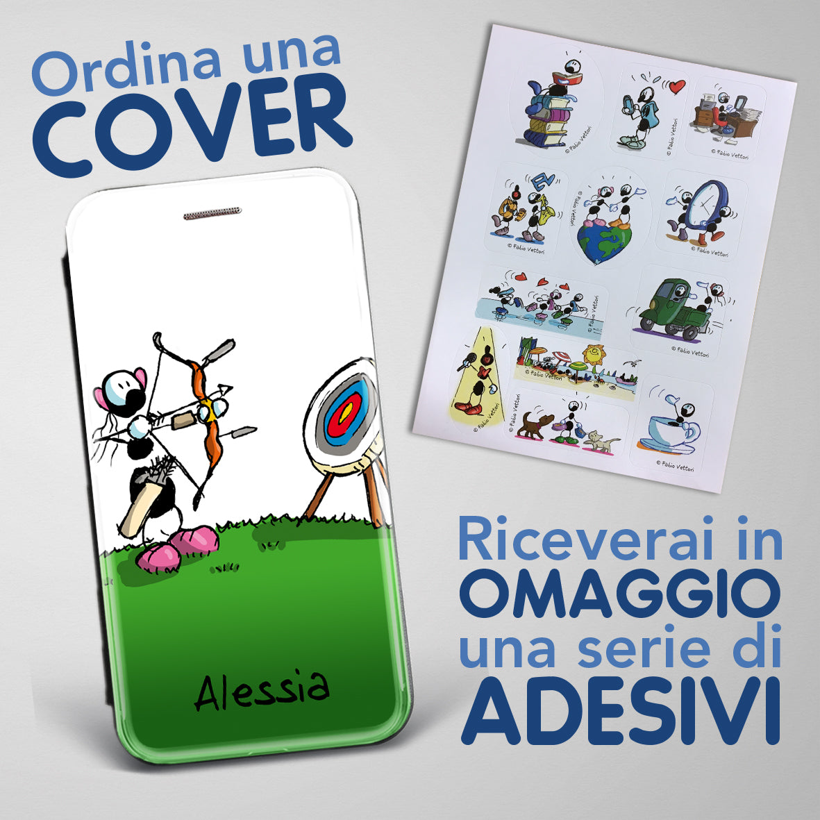 Customized artistic cover for Smartphone subject "Archery (Female)" model with "Book" opening