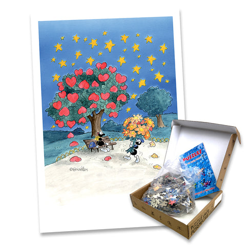 Puzzle "Albero dei cuori" 540 pezzi