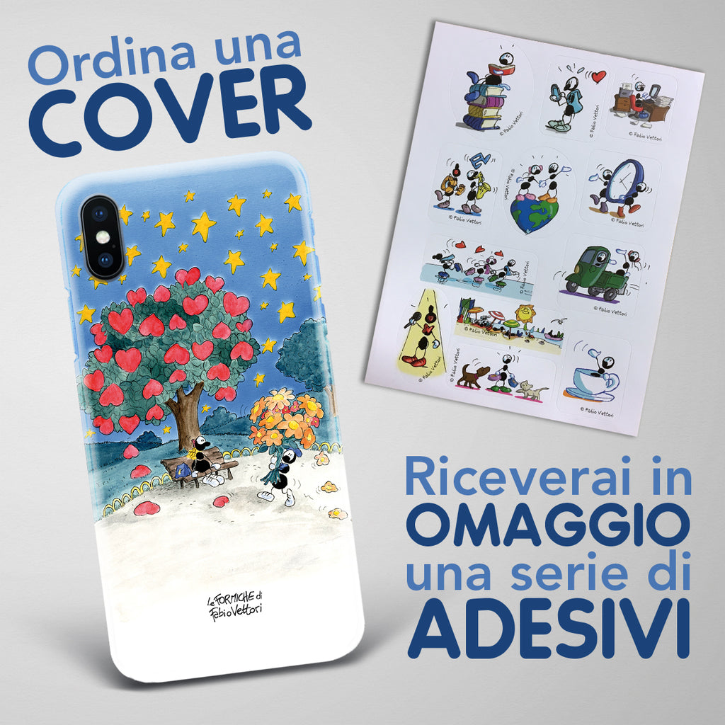 Cover artistica per Smartphone soggetto "Albero innamorati"