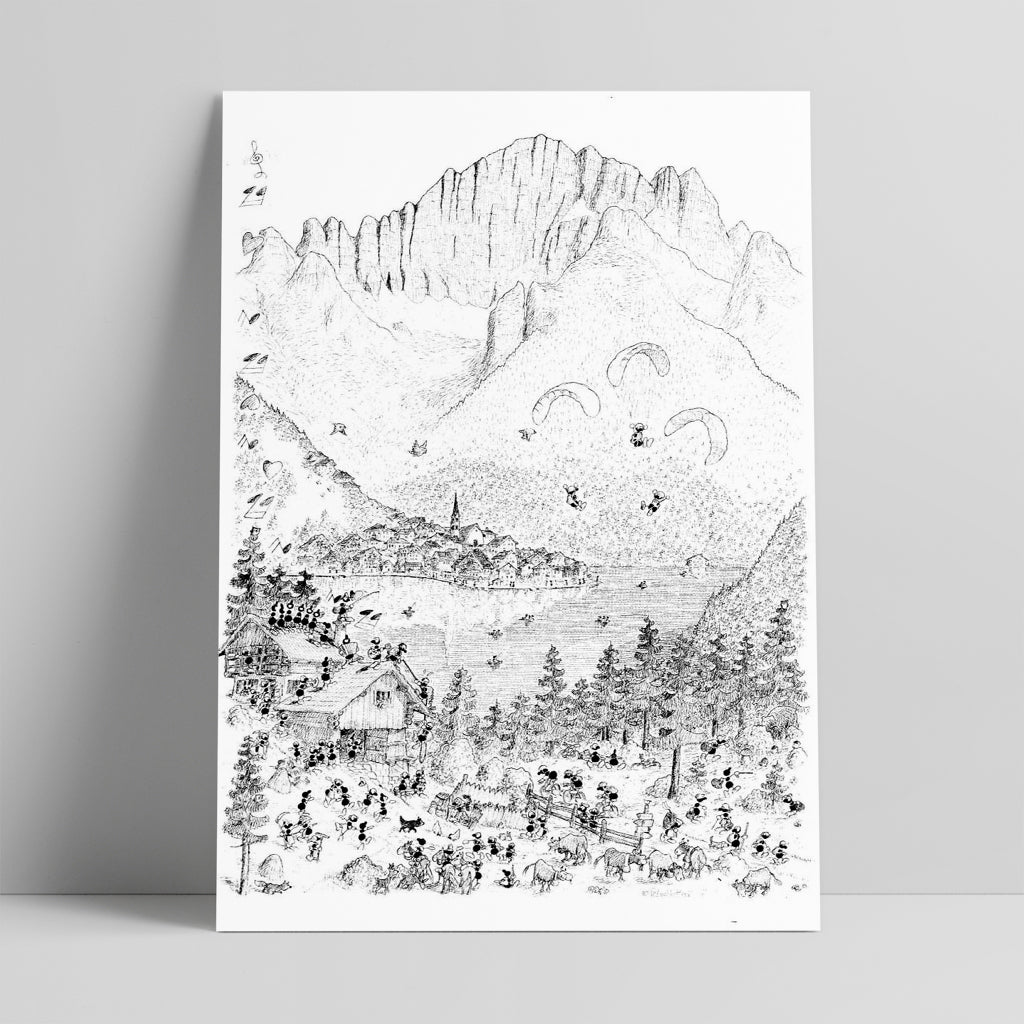 Poster "Lago di Alleghe" 35x50cm