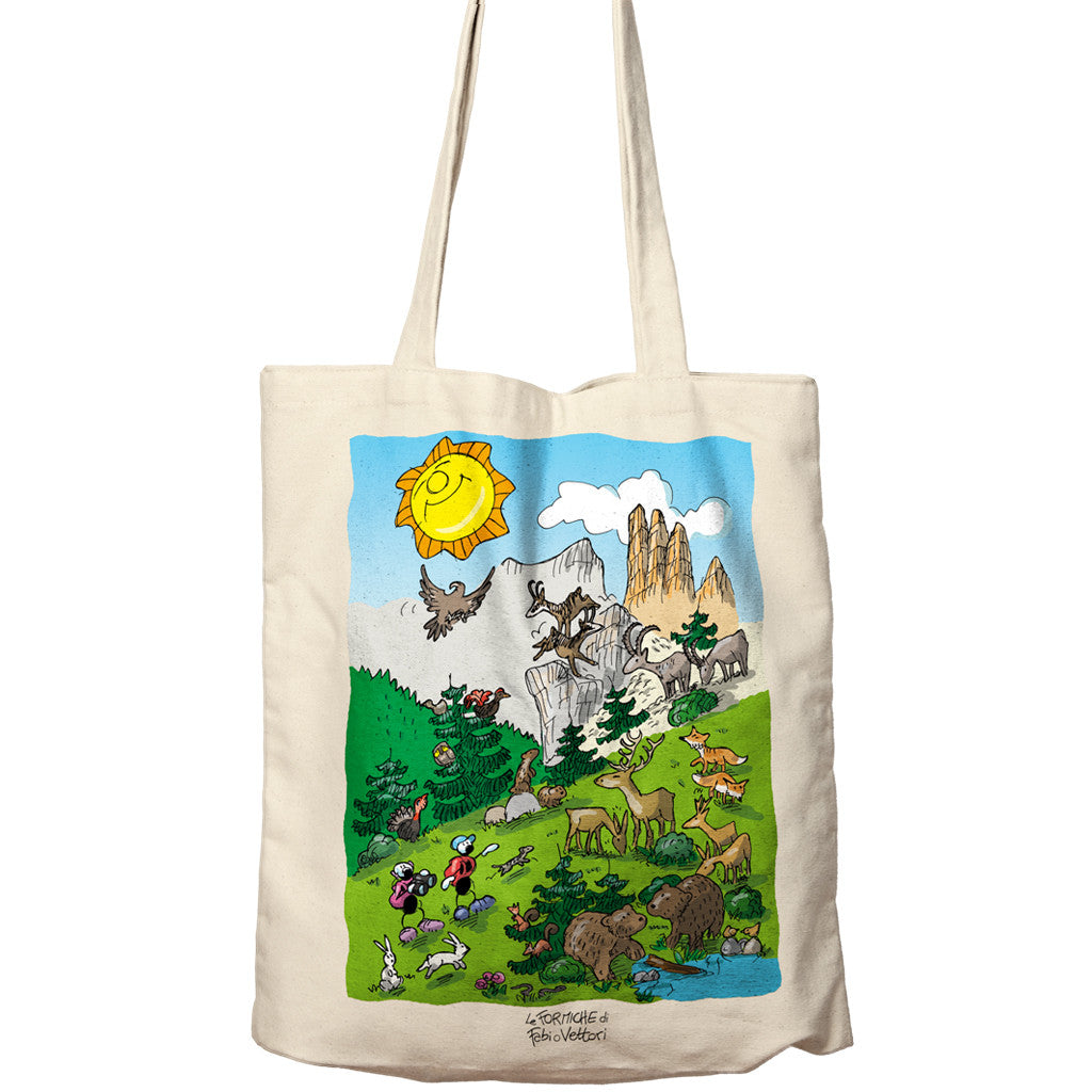 Shopper "Animali di montagna"