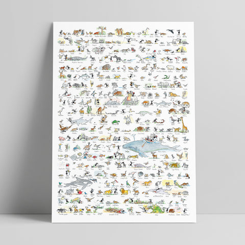 Poster "Animali" 50x70cm