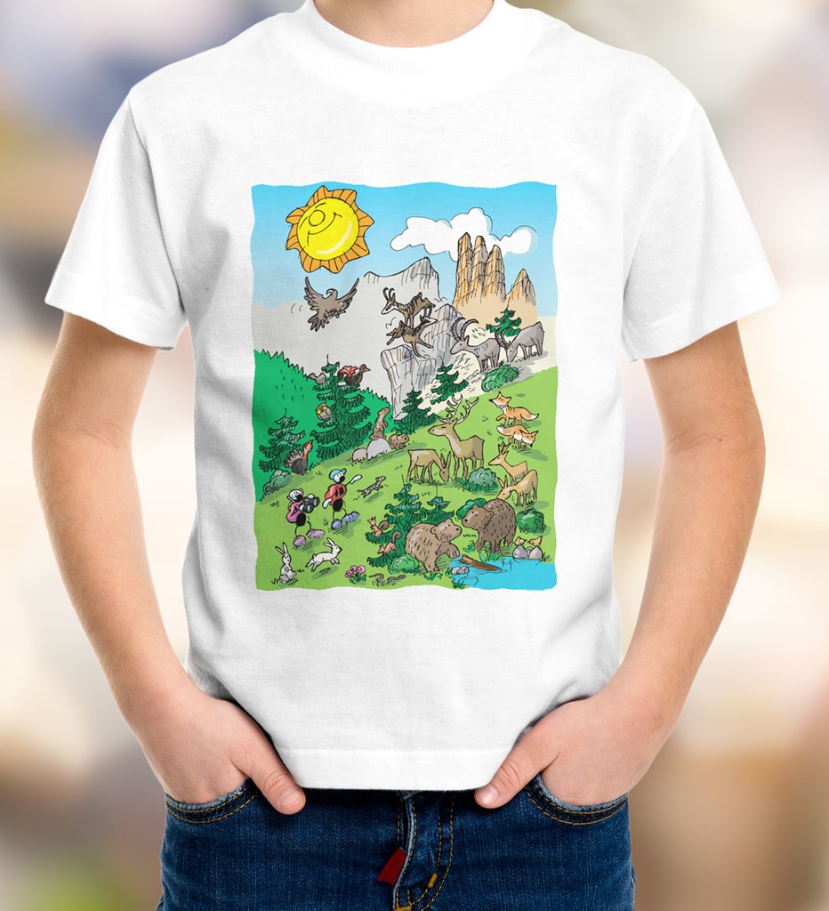 T-shirt "Animali di montagna"