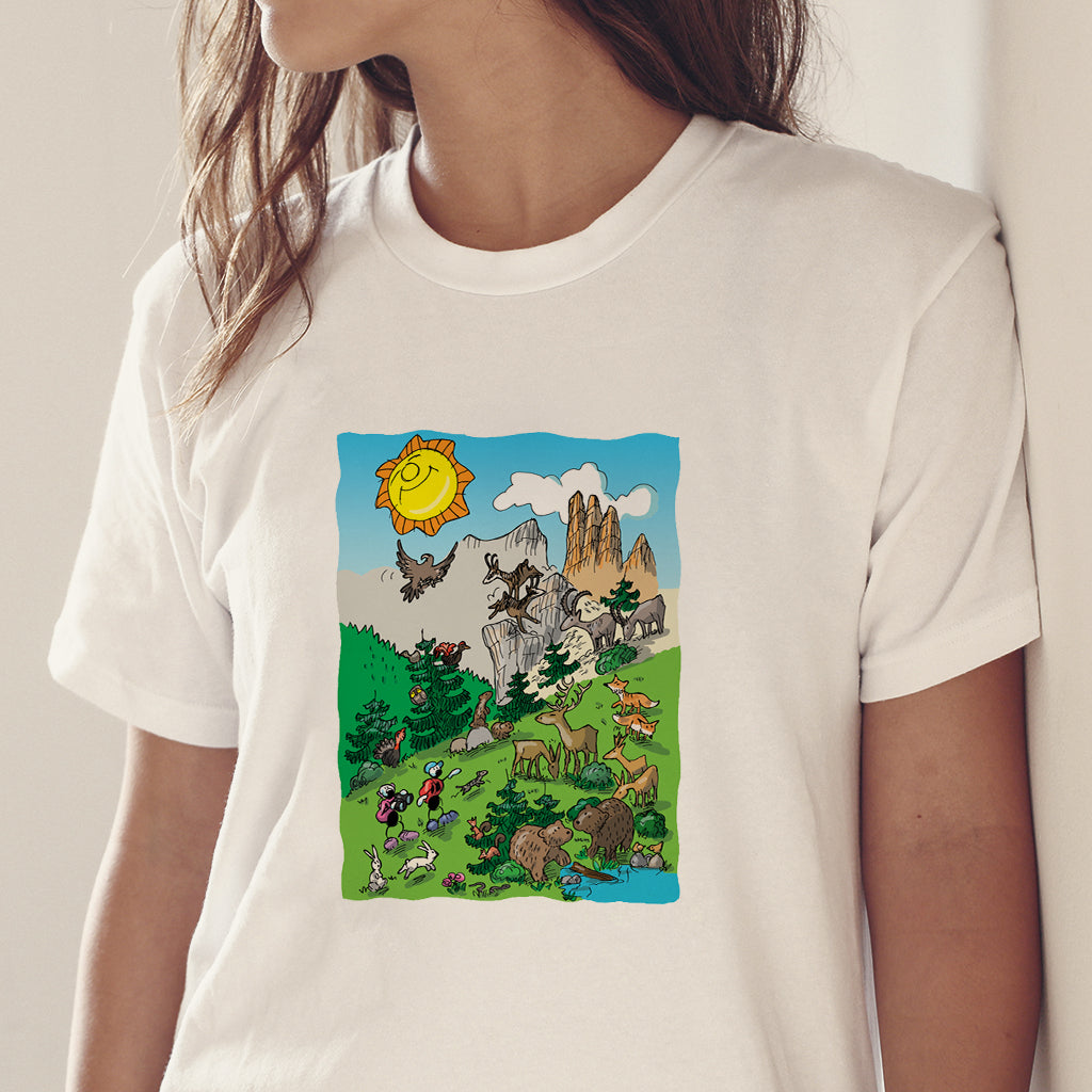 T-shirt "Animali di montagna"