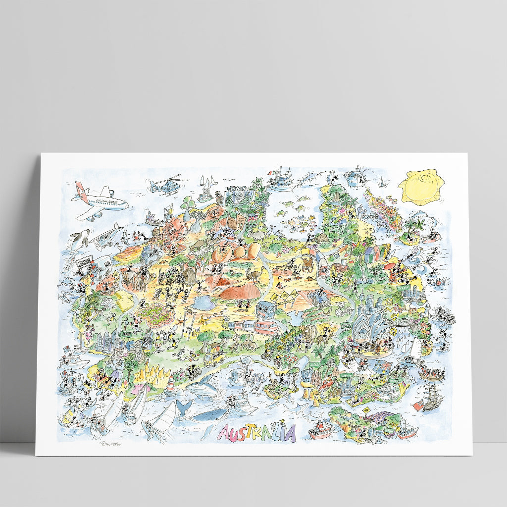 Poster "Australia" 50x70 cm
