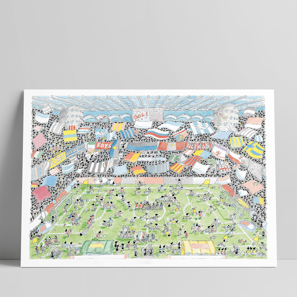 Poster "Calcio Stadio" 50x70cm