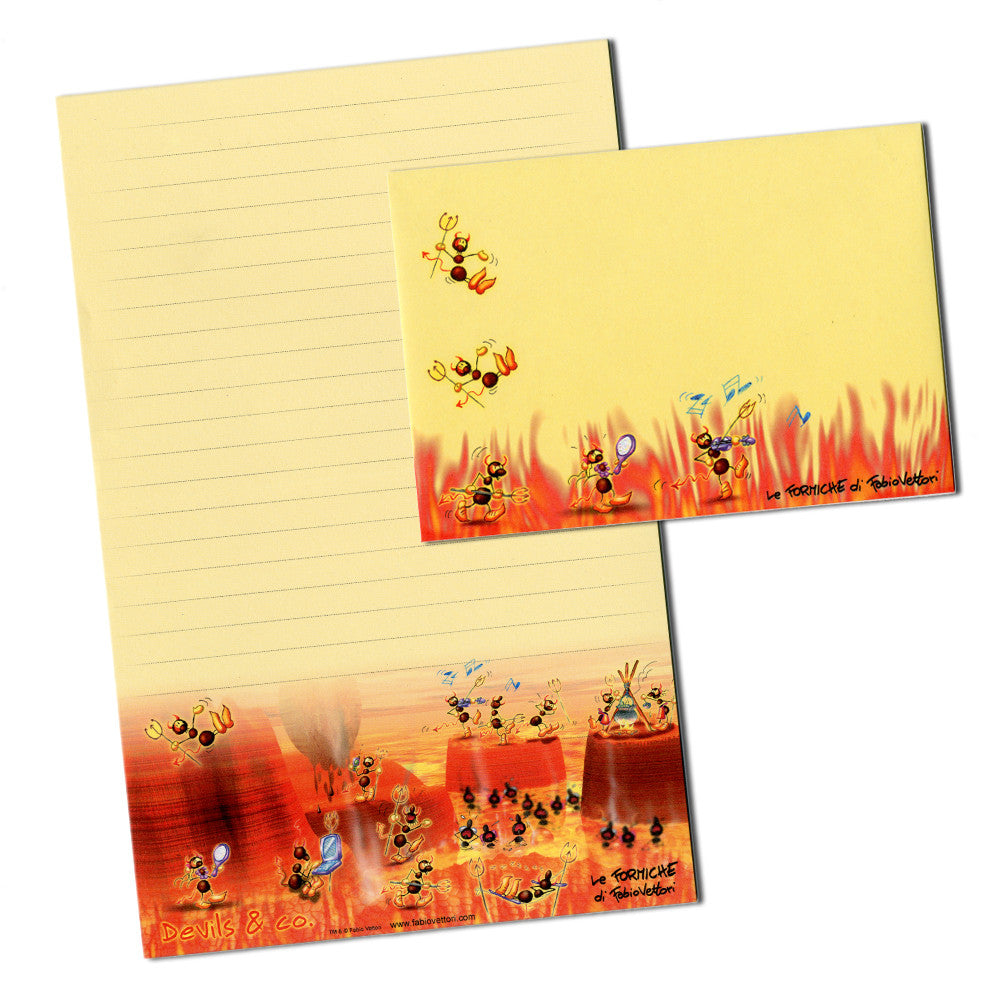 Carta da lettera "Diavoli" (FV3501-17)