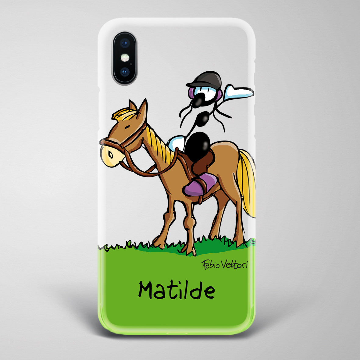 Custodia In Silicone Per Huawei Y6s – Disegno Cavallo A Ramingo – Trasparente E Antiscivolo