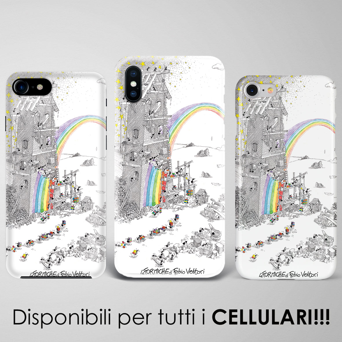 Artistic cover for Smartphone subject "Factory of the Rainbow"