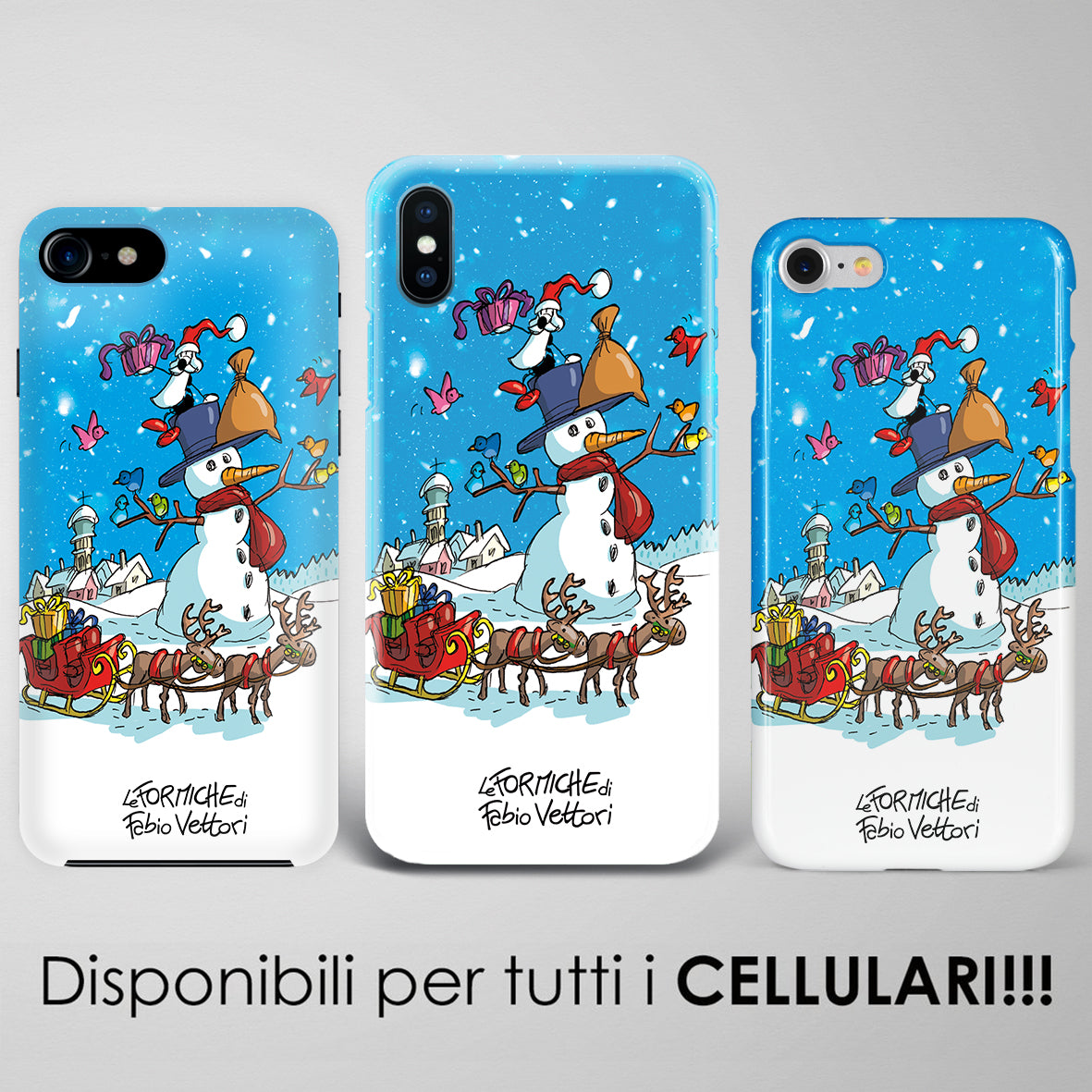 Artistic cover for Smartphone subject "Snowman"
