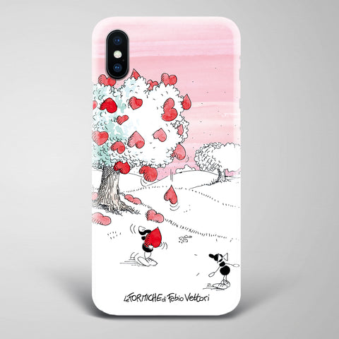 Cover artistica per Smartphone soggetto "Cuori"