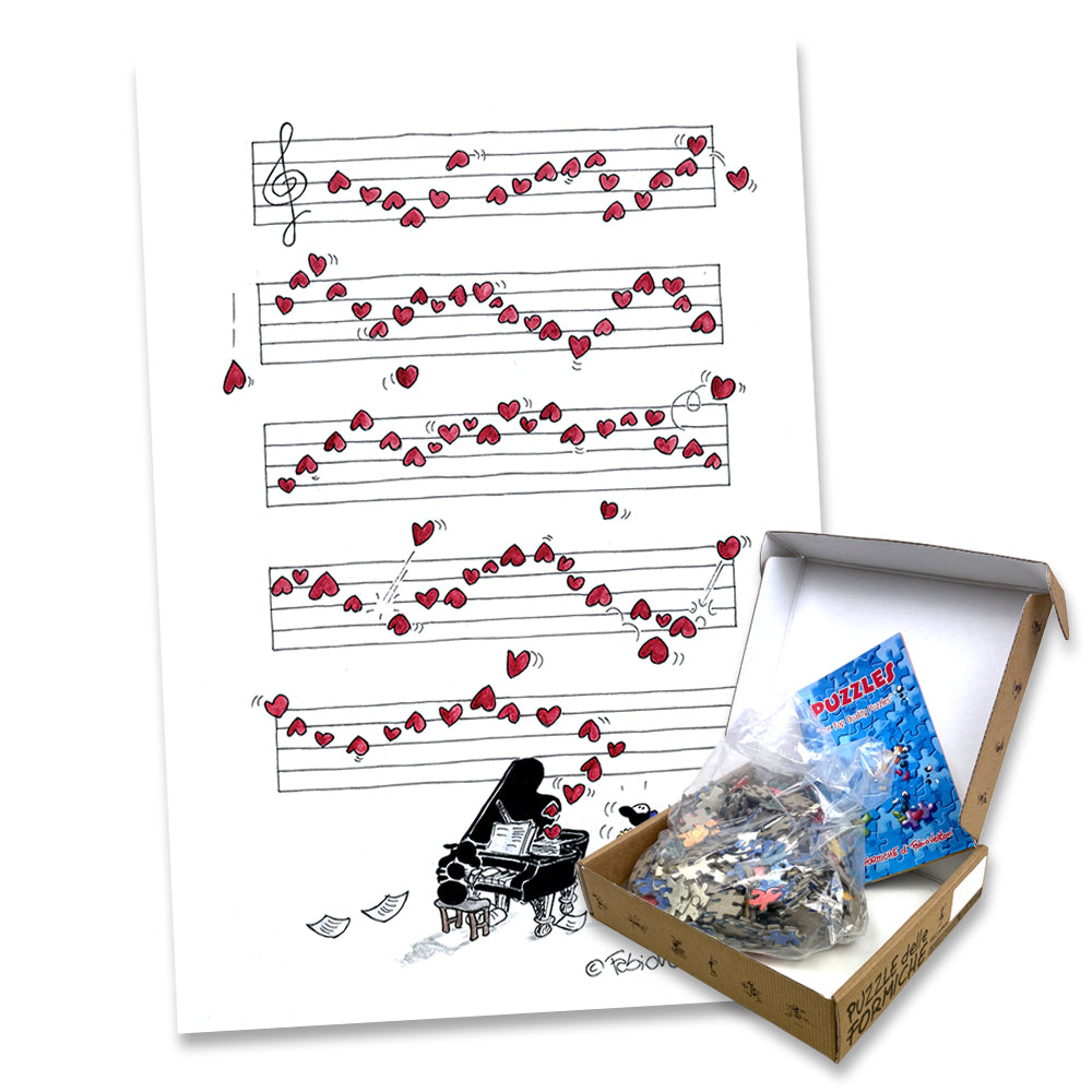 Puzzle "Hearts" 540 pieces