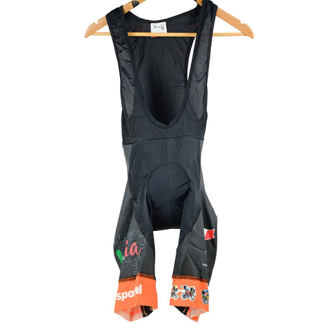 Pantalone tecnico da ciclismo adulto Uomo Completo Arancio