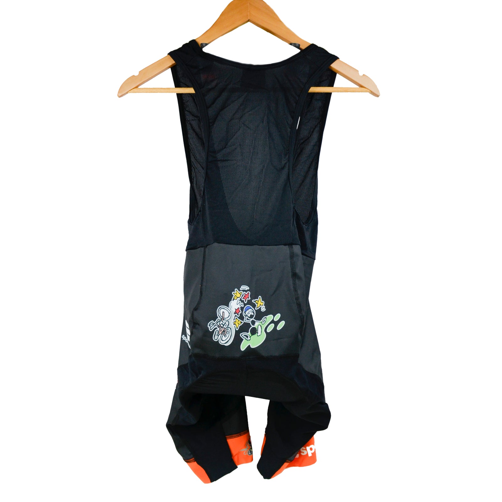 Orange Complete Man Adult Cycling Technical Pants