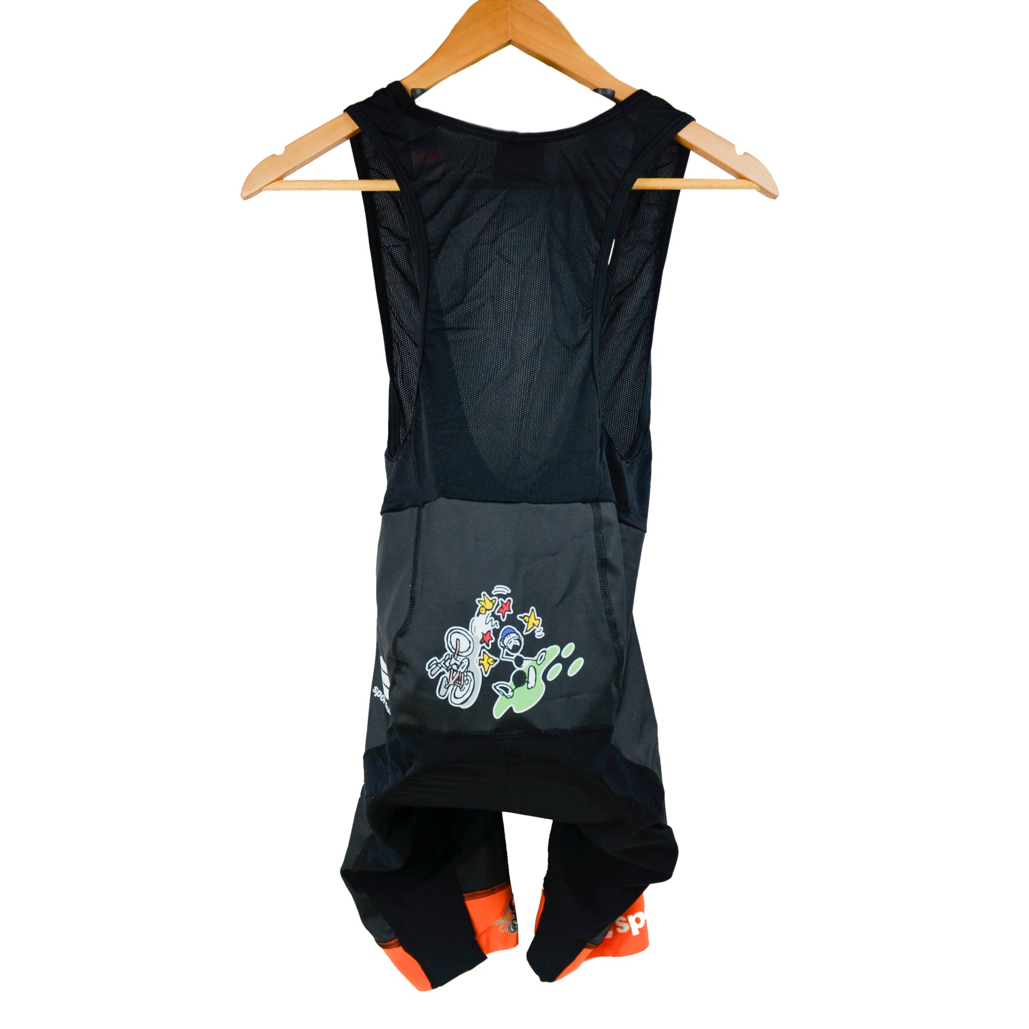 Pantalone tecnico da ciclismo adulto Uomo Completo Arancio